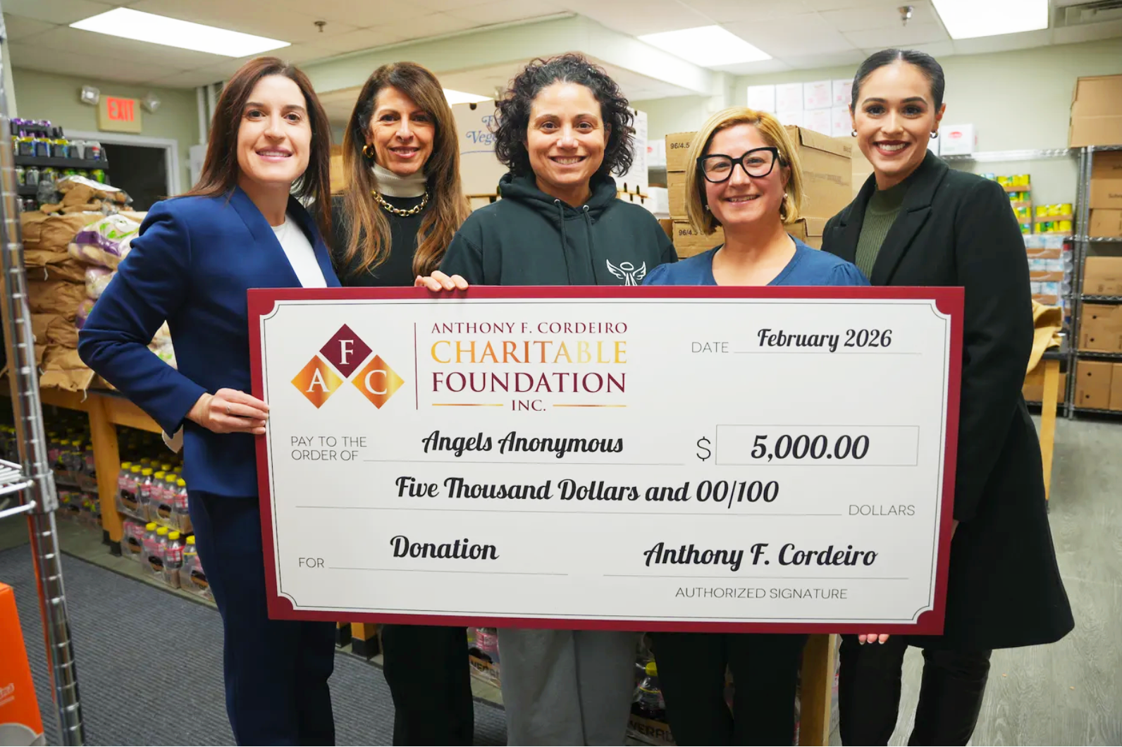 Angels Anonymous grant presentation